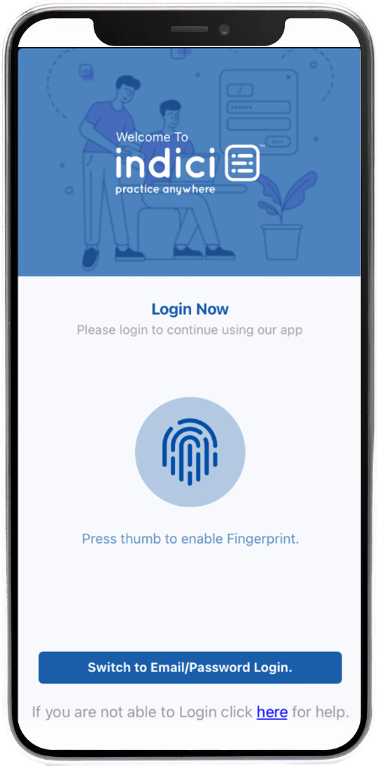 MyIndici app for Phoenix Health Hub